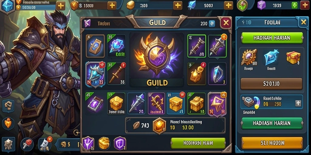 Screenshot tampilan permainan poker yang seru.