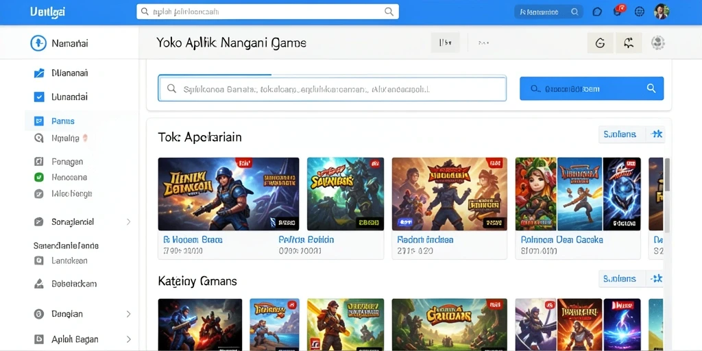 Tampilan mulai yang menarik dan intuitif.