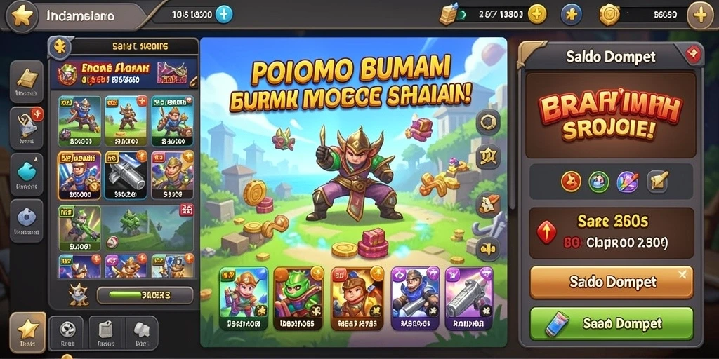 Tampilan awal yang menarik dan mudah dimengerti.