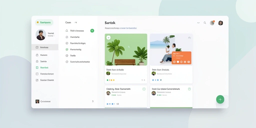 Tampilan utama aplikasi dengan desain yang menarik.